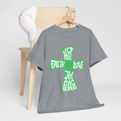 Faith Hope and Love Printed Tee - Unisex Heavy Cotton T-Shirt - Casual Wear - Unique Graphic Tee - Image 225