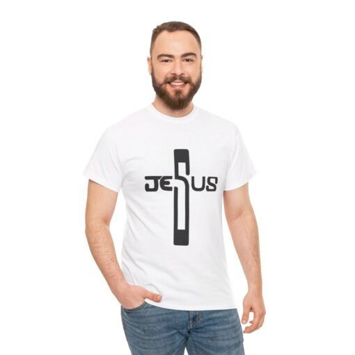 Jesus Printed Tee - Unisex Heavy Cotton T-Shirt - Casual Wear - Image 14