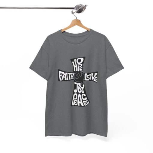 Faith Hope and Love Printed Tee - Unisex Heavy Cotton T-Shirt - Casual Wear - Image 224