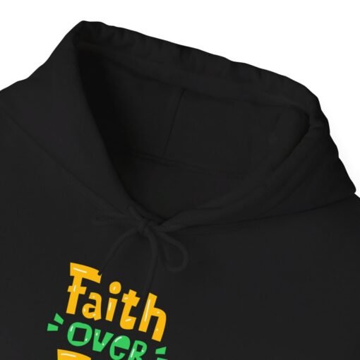 Faith Over Fear Printed Hoodie - Cozy Printed Hoodie - Unisex Heavy Blend Hooded Sweatshirt - Casual Wear - Image 6