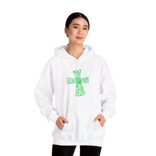 Hope Faith and Love Hoodie – Religious Apparel for Men & Women - Image 20