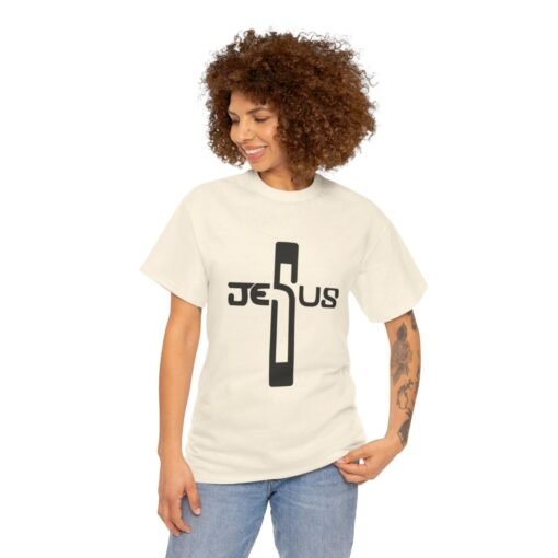 Jesus Printed Tee - Unisex Heavy Cotton T-Shirt - Casual Wear - Image 201