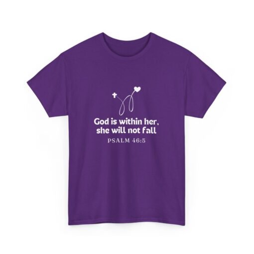 God is Within Her Unisex Tee - Graphic Printed Tshirt, Religious Cotton Top - Image 220