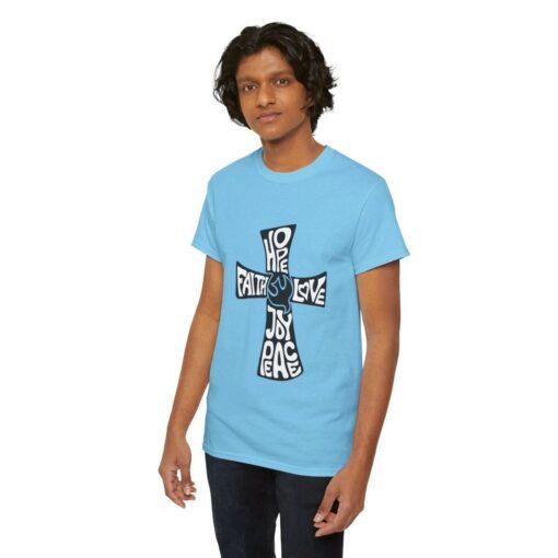 Faith Hope and Love Printed Tee - Unisex Heavy Cotton T-Shirt - Casual Wear - Image 263