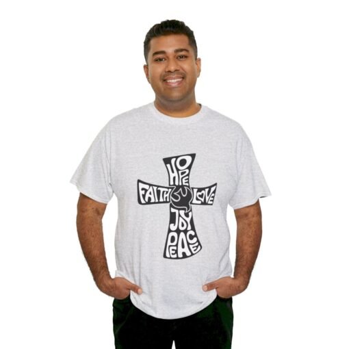 Faith Hope and Love Printed Tee - Unisex Heavy Cotton T-Shirt - Casual Wear - Image 72