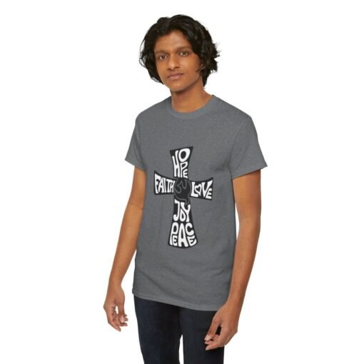 Faith Hope and Love Printed Tee - Unisex Heavy Cotton T-Shirt - Casual Wear - Image 236