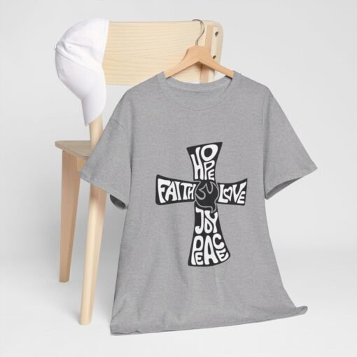 Faith Hope and Love Printed Tee - Unisex Heavy Cotton T-Shirt - Casual Wear - Image 144