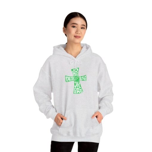 Hope Faith and Love Hoodie – Religious Apparel for Men & Women - Image 33