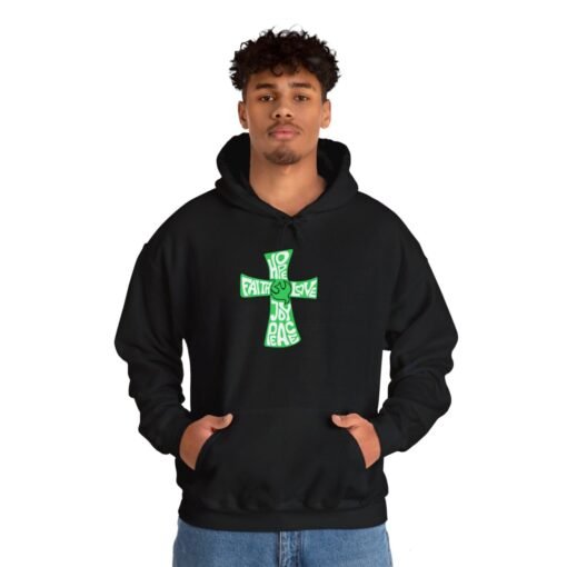 Hope Faith and Love Hoodie – Religious Apparel for Men & Women - Image 8