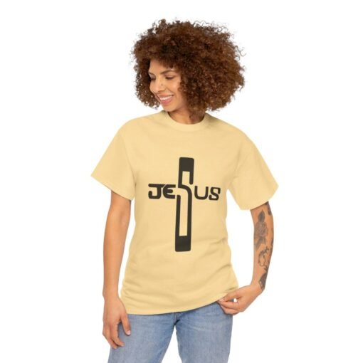 Jesus Printed Tee - Unisex Heavy Cotton T-Shirt - Casual Wear - Image 147