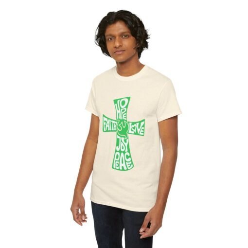 Faith Hope and Love Printed Tee - Unisex Heavy Cotton T-Shirt - Casual Wear - Unique Graphic Tee - Image 209