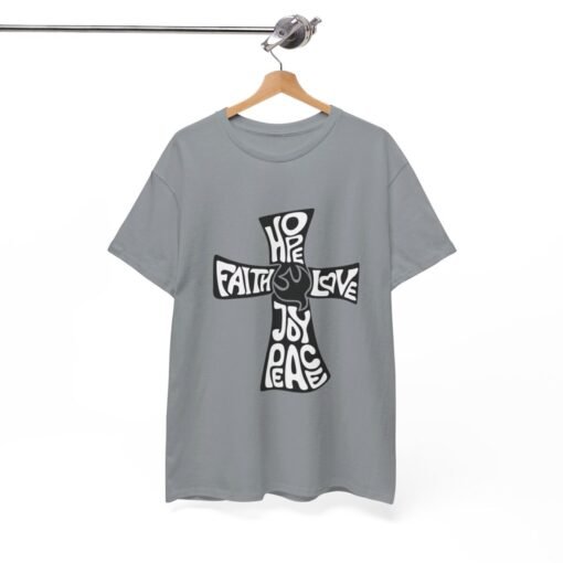 Faith Hope and Love Printed Tee - Unisex Heavy Cotton T-Shirt - Casual Wear - Image 197