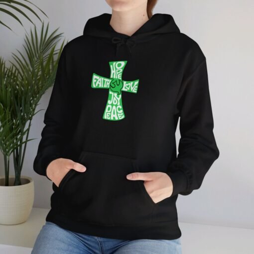 Hope Faith and Love Hoodie – Religious Apparel for Men & Women