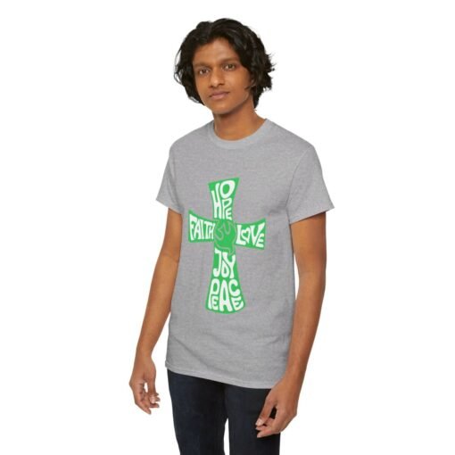 Faith Hope and Love Printed Tee - Unisex Heavy Cotton T-Shirt - Casual Wear - Unique Graphic Tee - Image 182