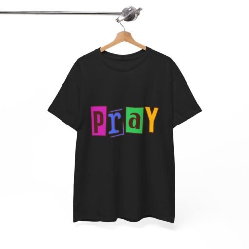 Pray Printed Tee - Unisex Heavy Cotton T-Shirt - Casual Wear - Religious tee - Image 8