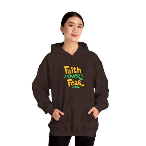 Faith Over Fear Printed Hoodie - Cozy Printed Hoodie - Unisex Heavy Blend Hooded Sweatshirt - Casual Wear - Image 20