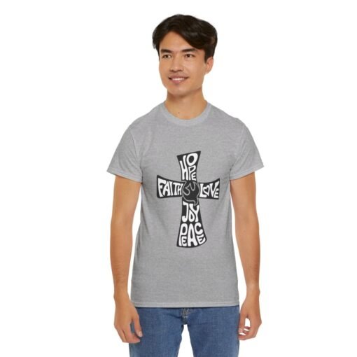 Faith Hope and Love Printed Tee - Unisex Heavy Cotton T-Shirt - Casual Wear - Image 136