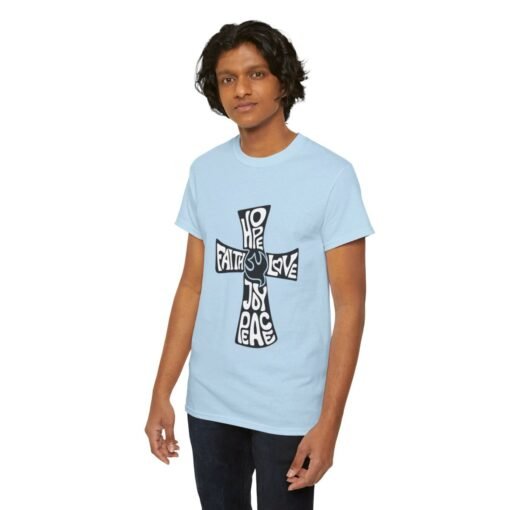 Faith Hope and Love Printed Tee - Unisex Heavy Cotton T-Shirt - Casual Wear - Image 290