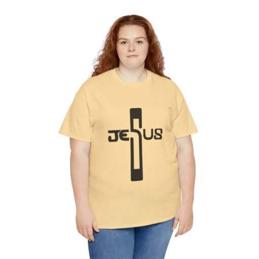 Jesus Printed Tee - Unisex Heavy Cotton T-Shirt - Casual Wear - Image 151