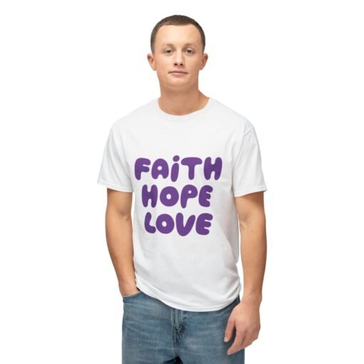 Faith Hope Love T-Shirt, Christian Religious Tee, Inspirational Shirt, - Image 5