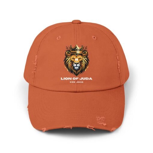 Lion of Juda Unisex Distressed Cap - Image 9