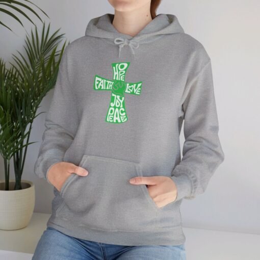 Hope Faith and Love Hoodie – Religious Apparel for Men & Women - Image 40
