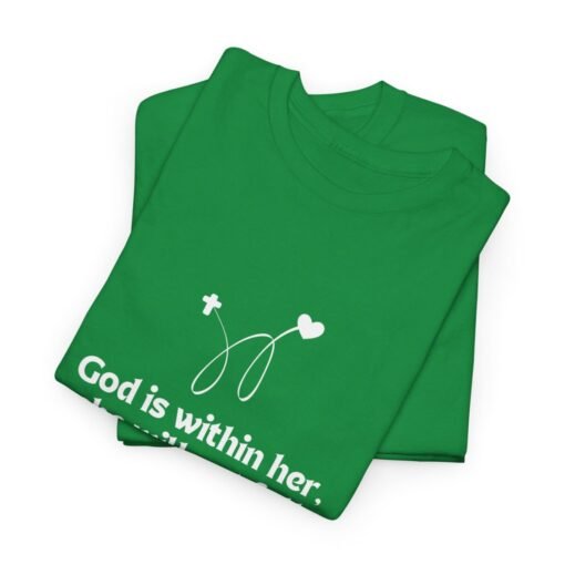 God is Within Her Unisex Tee - Graphic Printed Tshirt, Religious Cotton Top - Image 114