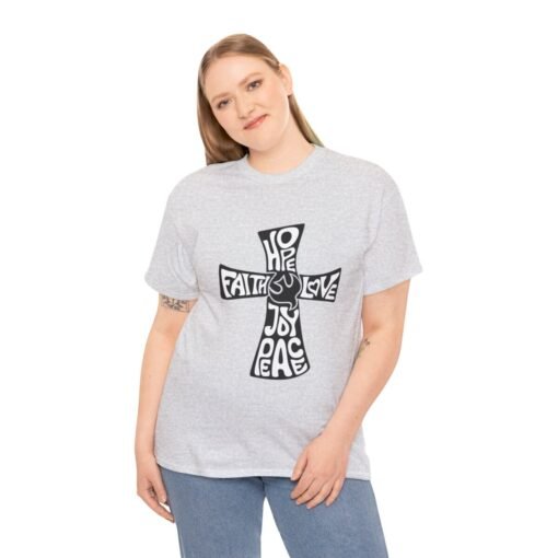 Faith Hope and Love Printed Tee - Unisex Heavy Cotton T-Shirt - Casual Wear - Image 67