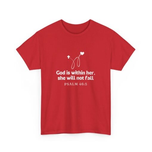 God is Within Her Unisex Tee - Graphic Printed Tshirt, Religious Cotton Top - Image 247