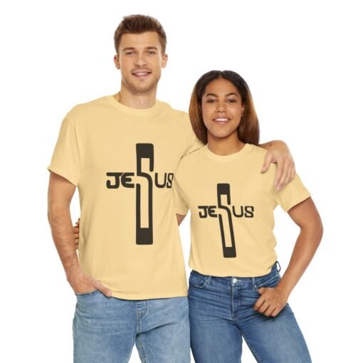 Jesus Printed Tee - Unisex Heavy Cotton T-Shirt - Casual Wear - Image 159