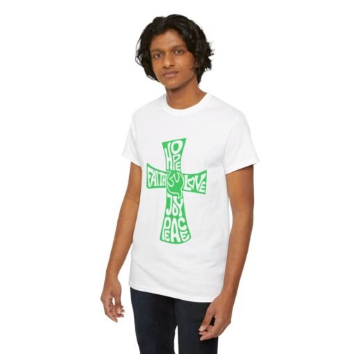 Faith Hope and Love Printed Tee - Unisex Heavy Cotton T-Shirt - Casual Wear - Unique Graphic Tee - Image 47