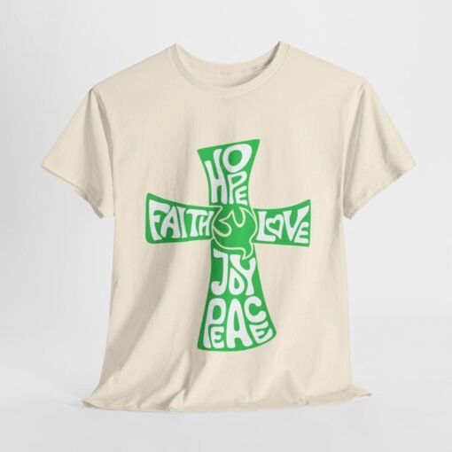 Faith Hope and Love Printed Tee - Unisex Heavy Cotton T-Shirt - Casual Wear - Unique Graphic Tee - Image 196