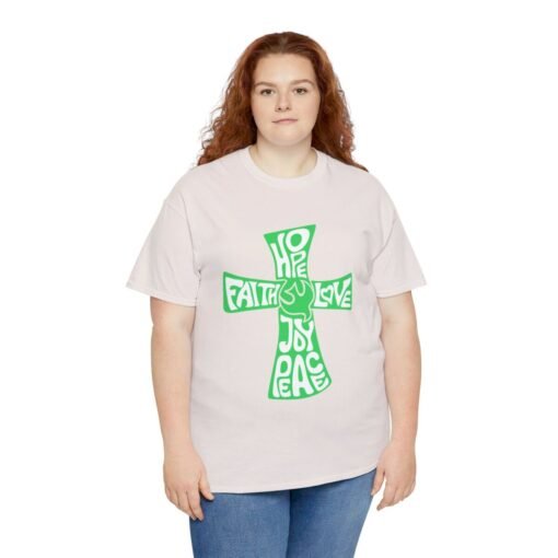 Faith Hope and Love Printed Tee - Unisex Heavy Cotton T-Shirt - Casual Wear - Unique Graphic Tee - Image 151