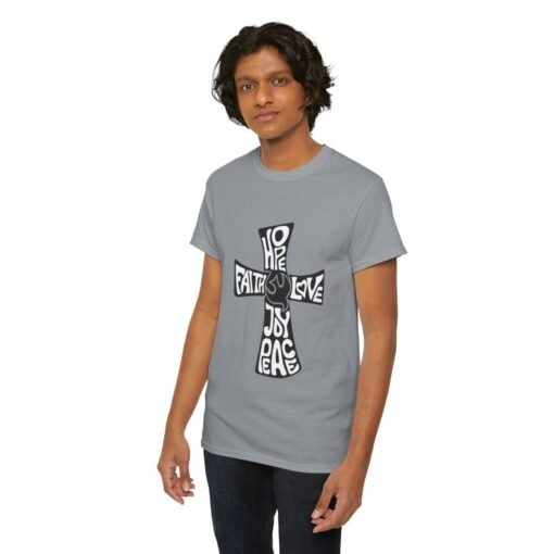 Faith Hope and Love Printed Tee - Unisex Heavy Cotton T-Shirt - Casual Wear - Image 209