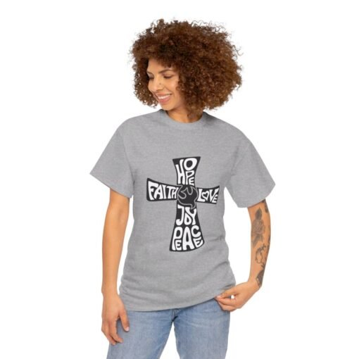 Faith Hope and Love Printed Tee - Unisex Heavy Cotton T-Shirt - Casual Wear - Image 147