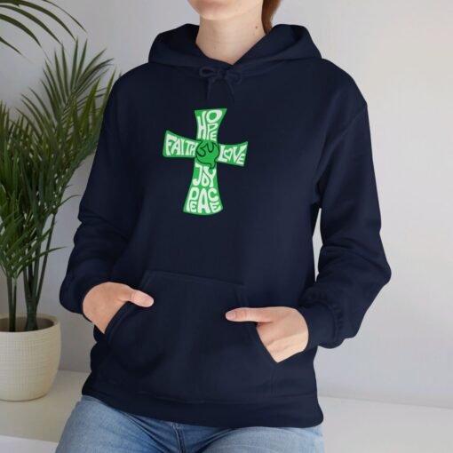 Hope Faith and Love Hoodie – Religious Apparel for Men & Women - Image 53