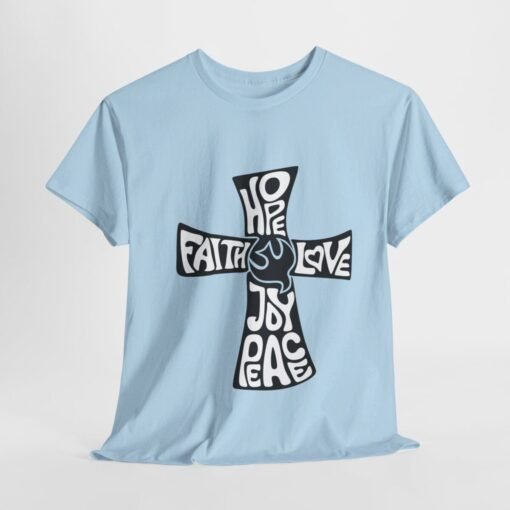 Faith Hope and Love Printed Tee - Unisex Heavy Cotton T-Shirt - Casual Wear - Image 277