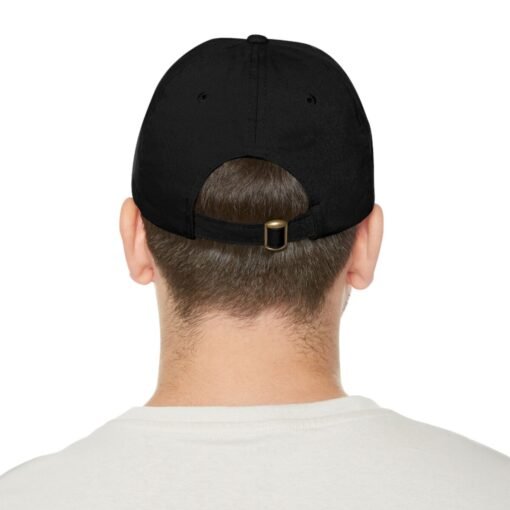 Dad Hat with Leather Patch (Round) - Image 35