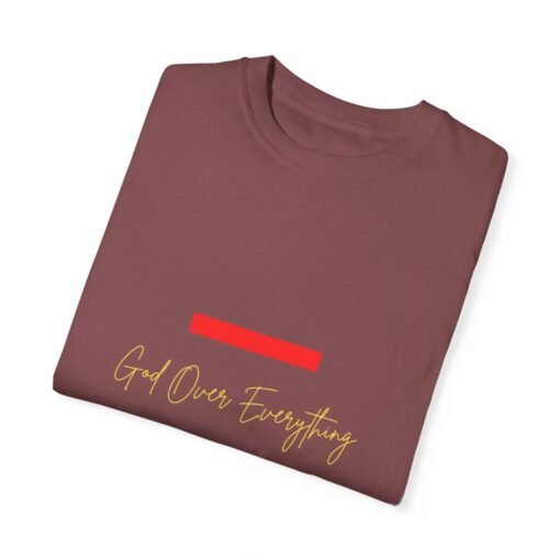 God Over Everything Unisex Garment-Dyed T-Shirt - Image 4