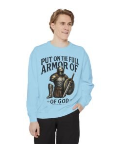 Faith-Inspired Unisex Sweatshirt: Put on the Full Armor of God, Inspirational Christian Apparel, Religious Gift, Cozy Sweatshirt, [...]