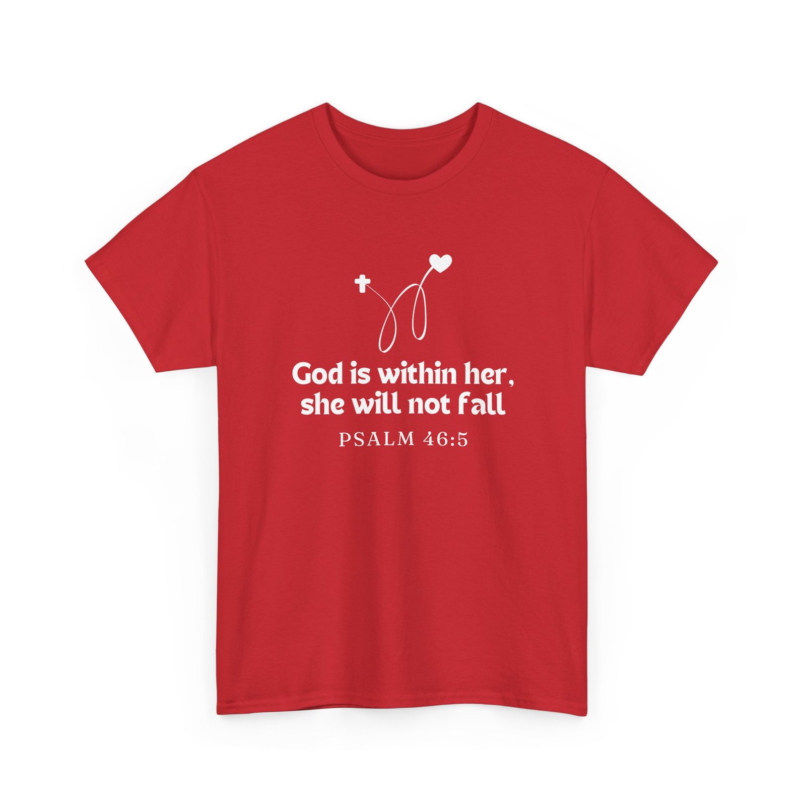 God is Within Her Unisex Tee - Graphic Printed Tshirt, Religious Cotton Top 15 God is Within Her Unisex Tee - Graphic Printed Tshirt, Religious Cotton Top - Image 15