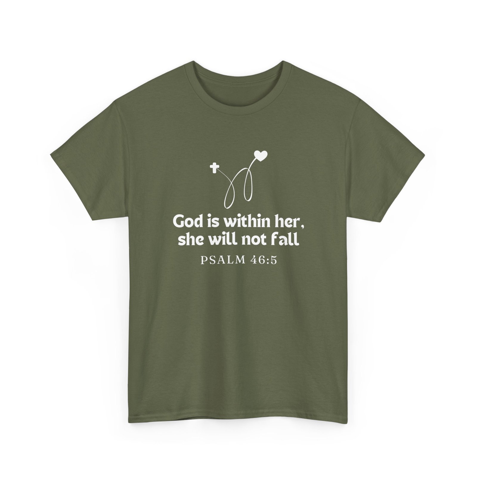 God is Within Her Unisex Tee - Graphic Printed Tshirt, Religious Cotton Top 35 God is Within Her Unisex Tee - Graphic Printed Tshirt, Religious Cotton Top - Image 35