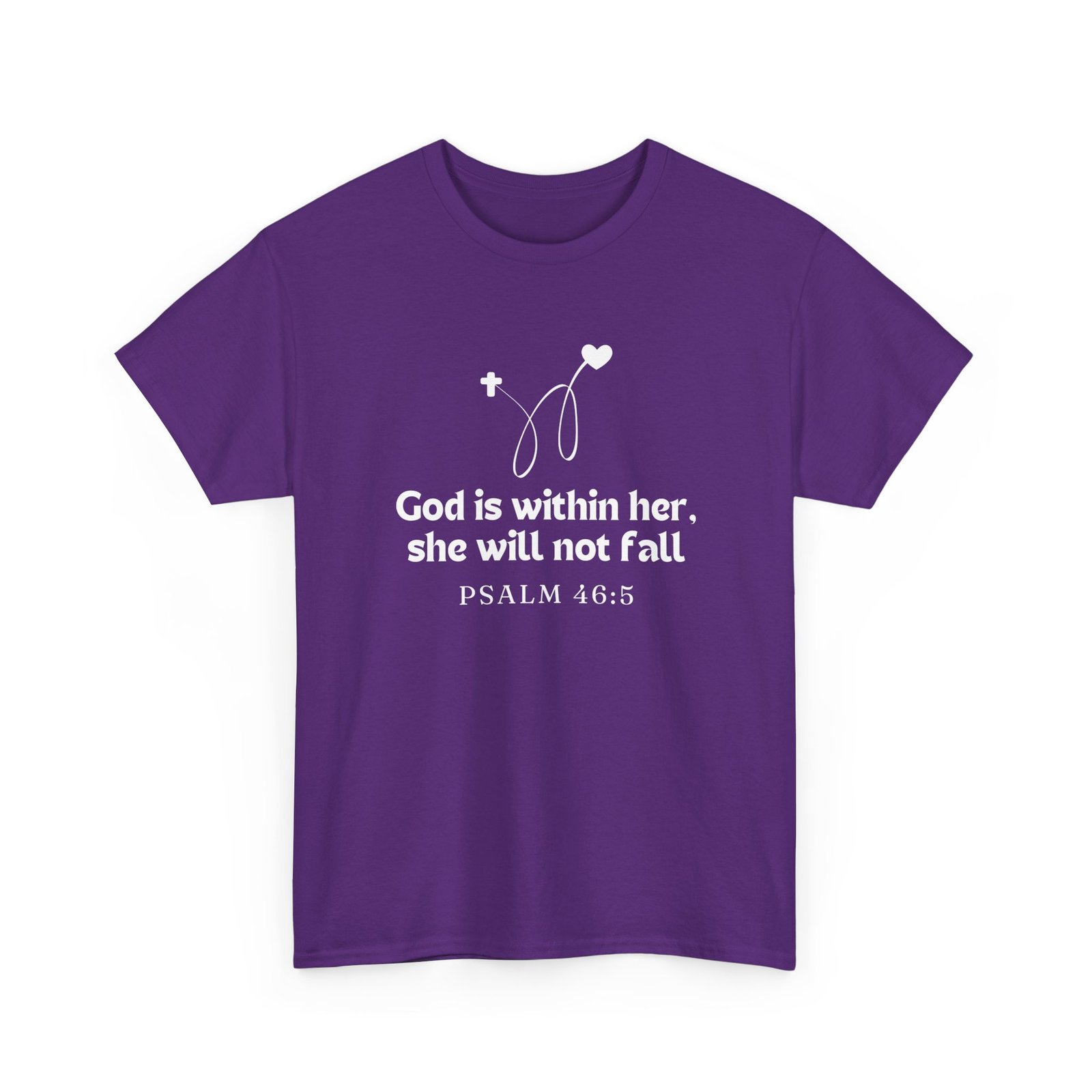 God is Within Her Unisex Tee - Graphic Printed Tshirt, Religious Cotton Top 11 God is Within Her Unisex Tee - Graphic Printed Tshirt, Religious Cotton Top - Image 11