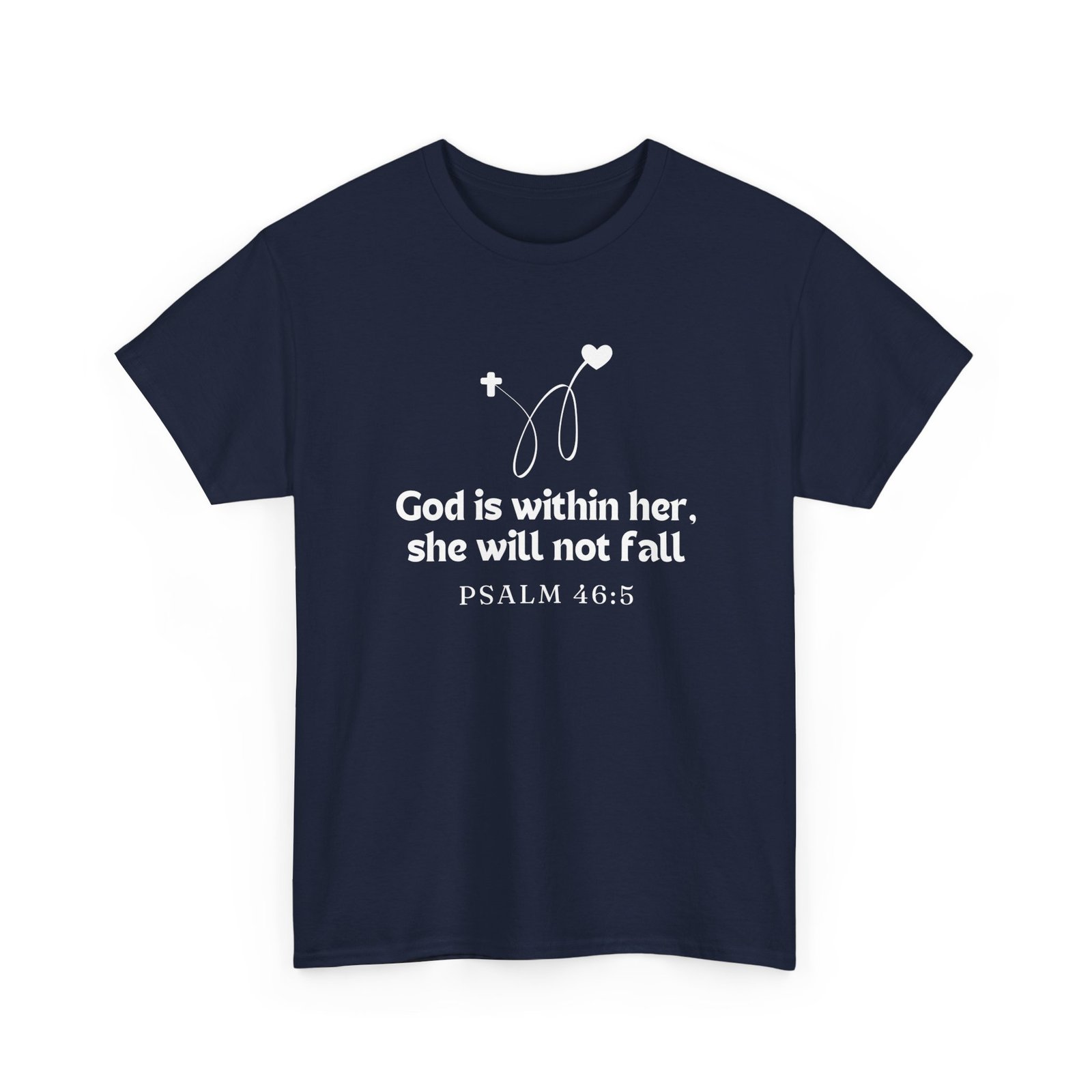 God is Within Her Unisex Tee - Graphic Printed Tshirt, Religious Cotton Top 7 God is Within Her Unisex Tee - Graphic Printed Tshirt, Religious Cotton Top - Image 7