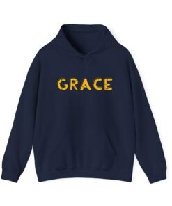 Grace Printed Hoodie - Cozy Printed Hoodie - Unisex Heavy Blend Hooded Sweatshirt - Casual Wear