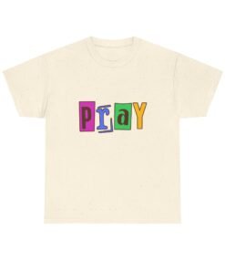 Pray Printed Tee - Unisex Heavy Cotton T-Shirt - Casual Wear - Religious tee