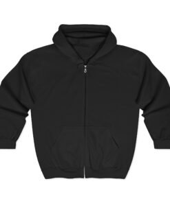 Psalm 23 Zip Hoodie – 'I Lack Nothing' Back Print Christian Full-Zip Sweatshirt