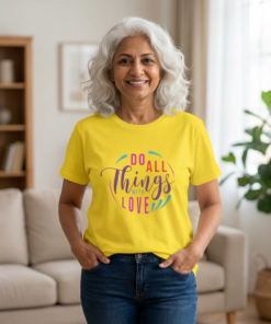 Do All Things With Love Unisex HD Cotton™ T-shirt