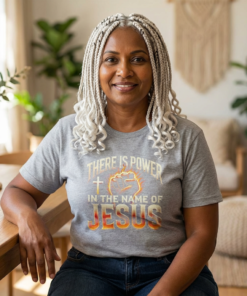 There Is Power In Jesus T-Shirt — Christian Faith Graphic Tee