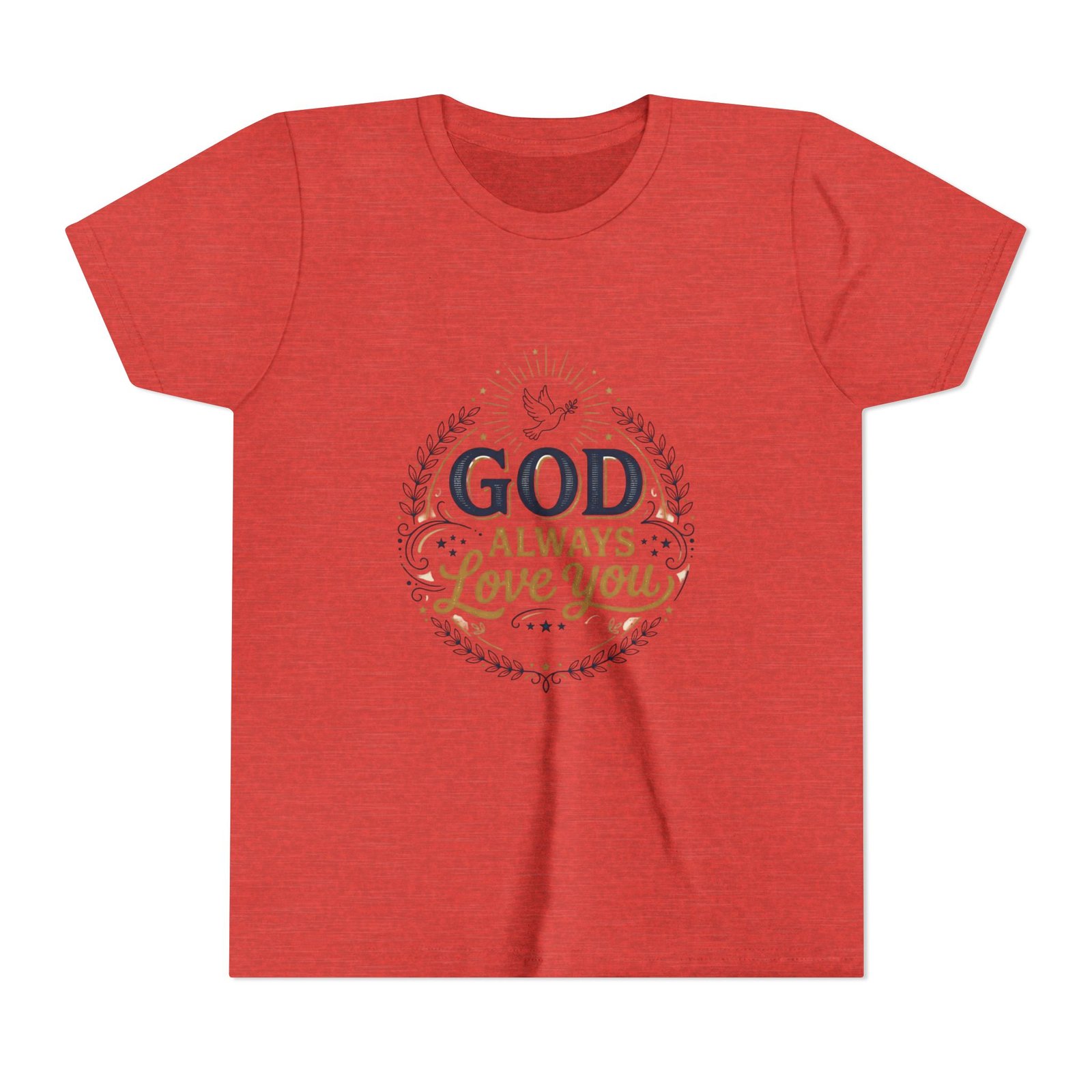 God Always Love You Youth Tee | Faith Christian Kids Shirt - Image 33